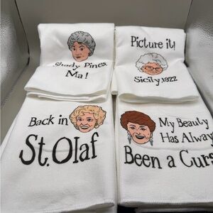 Set of 4 Golden Girls Towels